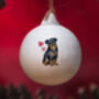 Rottweiler Ceramic Round Bauble, thumbnail 1 of 5