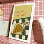I'll Save You A Piece Croissant Print, thumbnail 7 of 11