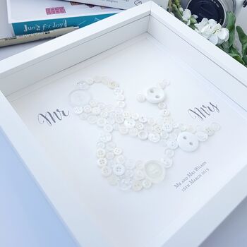 Personalised Wedding Gift | Mr And Mrs Wedding Present, 3 of 3
