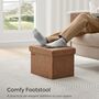 Foldable Storage Ottoman For Living Room And Bedroom, thumbnail 1 of 10