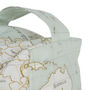 Heavy Weight Fabric Door Stopper In World Map Design, thumbnail 5 of 6
