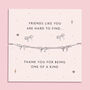 Thank You Friendship Silver Plated Bow Earrings And Bracelet Jewellery Set, thumbnail 1 of 9