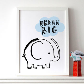 Dream Big Elephant Print, 2 of 6