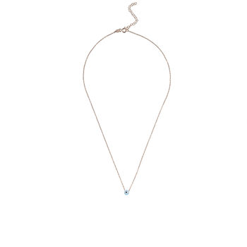 Mini Opalite Plated Silver Evil Eye Necklace, 7 of 11