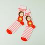 Socks For Her | Red And Pink Socks, thumbnail 1 of 3