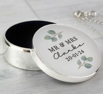 Personalised Botanical Ring Box, 3 of 4