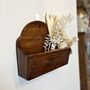 Vintage Wooden Folk Art Wall Pocket / Letter Holder, thumbnail 1 of 10
