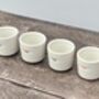 Set Of Four ‘Egg’ Egg Cups, thumbnail 4 of 5