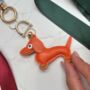 Dachshund Keyring With Braided Strap – Cute Sausage Dog Lover Stocking Filler Two Colour Options, thumbnail 4 of 9