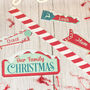 North Pole Family Christmas Wall Hanging Sign Decoration, thumbnail 2 of 5