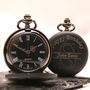 Engraved Pocket Watch With Personalised Monogram, thumbnail 2 of 7