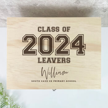 Personalised 'Class Of 2025' Leavers Memory Box Five Sizes, 3 of 9