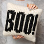Black Cat Cushion Cover Knitting Kit, thumbnail 3 of 9