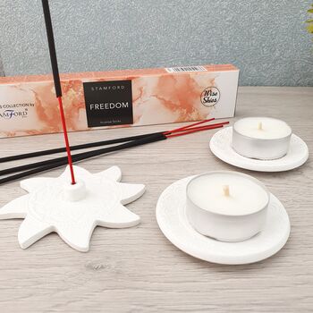 Incense Burner And Tealight Holder Letterbox Gift Set, 2 of 10