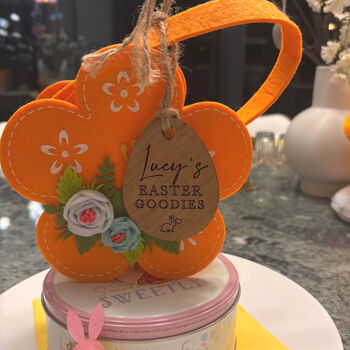 Personalised Engraved Easter Basket Label Tag, 6 of 7