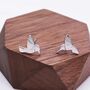 Hummingbird Stud Earrings Sterling Silver, thumbnail 3 of 11