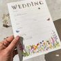 Wildflower Wedding A5 Ready To Write Invitations, thumbnail 1 of 4