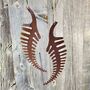 Rusty Fern Frond Hanging Garden Decoration, thumbnail 2 of 3
