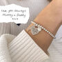 Sterling Silver Handwriting Memorial Bracelet With Large Heart Charm, thumbnail 4 of 9