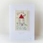 New Home Card, Embroidered, Personalised, thumbnail 5 of 12