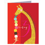 Mini Giraffe 3rd Birthday Card, thumbnail 2 of 5