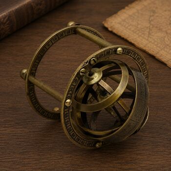 Custom Antique Style Three Inch Celestial Armillary, 2 of 5
