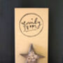 Sepia And Gold Star Brooch, thumbnail 2 of 2