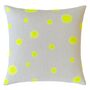 Hand Painted Sustainable Linen Cushion Polka Dot Print, thumbnail 1 of 12