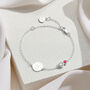 Mother And Daughter Sterling Silver Gemstone Bracelet – Personalised Gemstone Keepsake, thumbnail 3 of 5