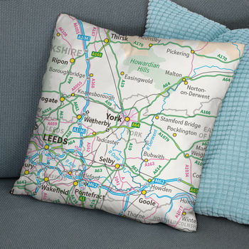 Personalised British Isles Map Cushion, 2 of 5