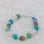 Sterling Silver And Semi Precious Bead Bracelet, thumbnail 5 of 7