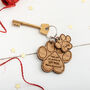 Personalised Paw Print Keyring For Pet Parent, thumbnail 2 of 4