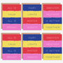 Variety Pack Of Six Striped Bright Christmas Cards, thumbnail 2 of 2
