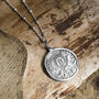 Sterling Silver Sultanat Of Rum Dirham Necklace, thumbnail 1 of 4