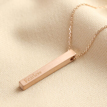 Personalised Solid 9ct Gold Bar Necklace, 4 of 12