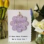 Personalised Mother's Day Flower Keepsake Card, thumbnail 2 of 3