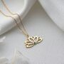 Lotus Flower Birthstone Necklace, thumbnail 10 of 12