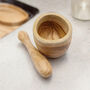 Teak Wood Natural Pestle And Mortar For Grinding Herbs, thumbnail 2 of 6