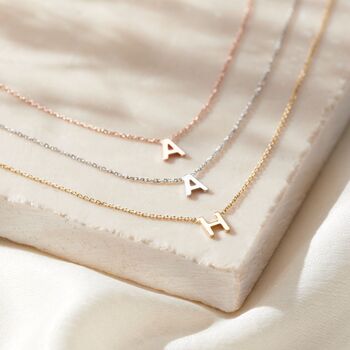 Petite 9ct Gold Initial Necklace, 3 of 12
