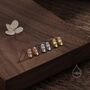 Tiny Sterling Silver Easter Island Statue Stud Earrings, thumbnail 5 of 12