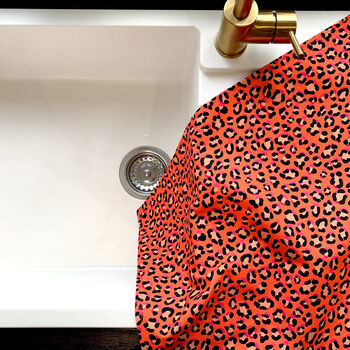 Leopard Print Handmade Tea Towel, 11 of 11