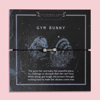 Gym Bunny Dumbbell Bracelet, 7 of 9