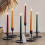 Set Of Six Autumnal Taper Candles, thumbnail 2 of 4