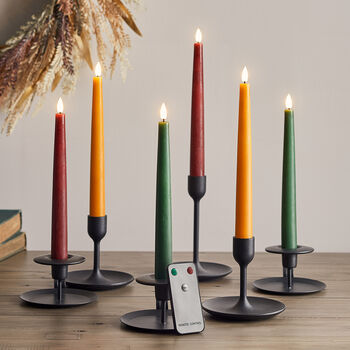 Set Of Six Autumnal Taper Candles, 2 of 4