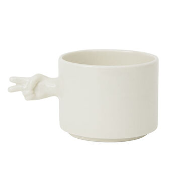 Handmade Rock Paper Scissors Ceramic Cup Set, 7 of 9