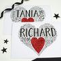 Personalised Husband Boyfriend Christmas Heart Card, thumbnail 4 of 6