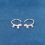 925 Sterling Silver Cat Hoop Earrings, thumbnail 6 of 7