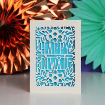 Happy Diwali Paper Cut Card, 9 of 9