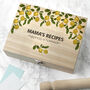 Personalised Lemon Grove Recipe Box, thumbnail 1 of 10