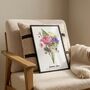 Personalised Birth Flower Grandma's Bunch Print, thumbnail 11 of 11